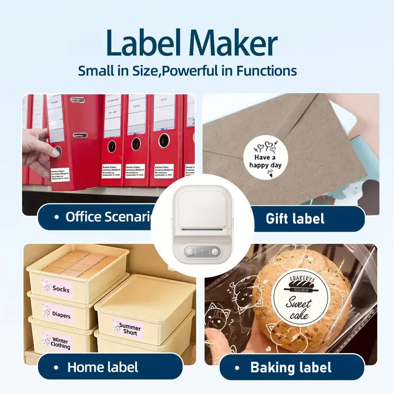 Mini Bluetooth Thermo-Etikettendrucker 12-58 mm tragbar