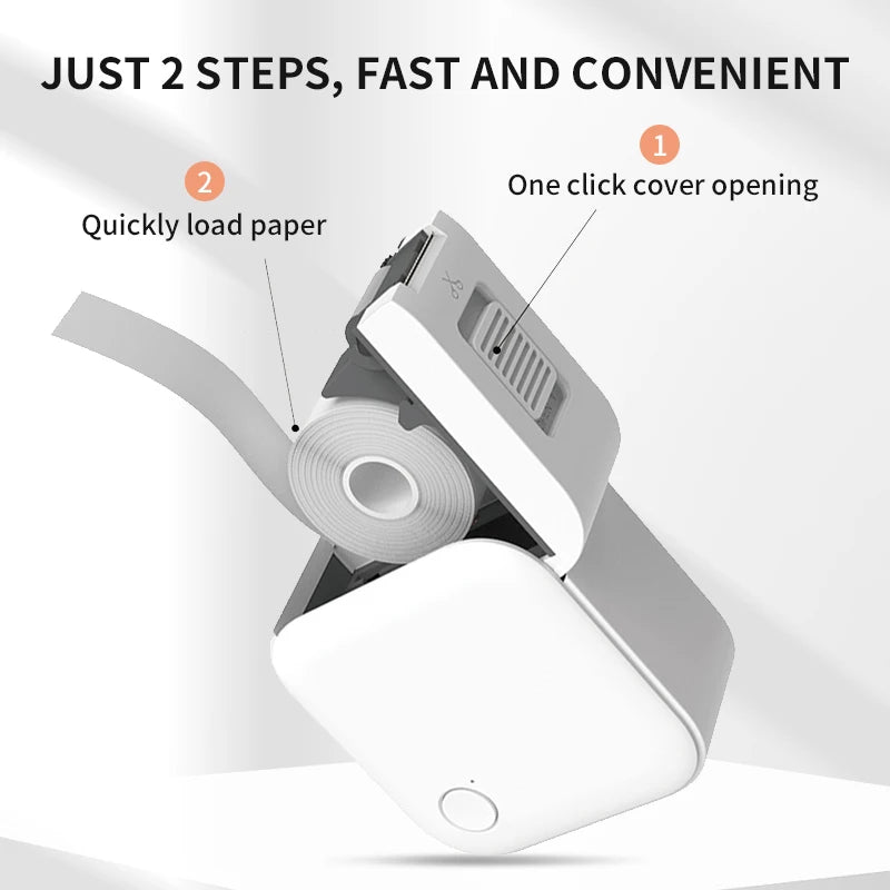 HZTZ Mini Bluetooth Etikettendrucker tragbar smart