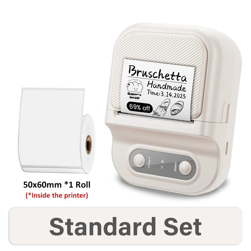 Mini Bluetooth Thermo-Etikettendrucker 12-58 mm tragbar