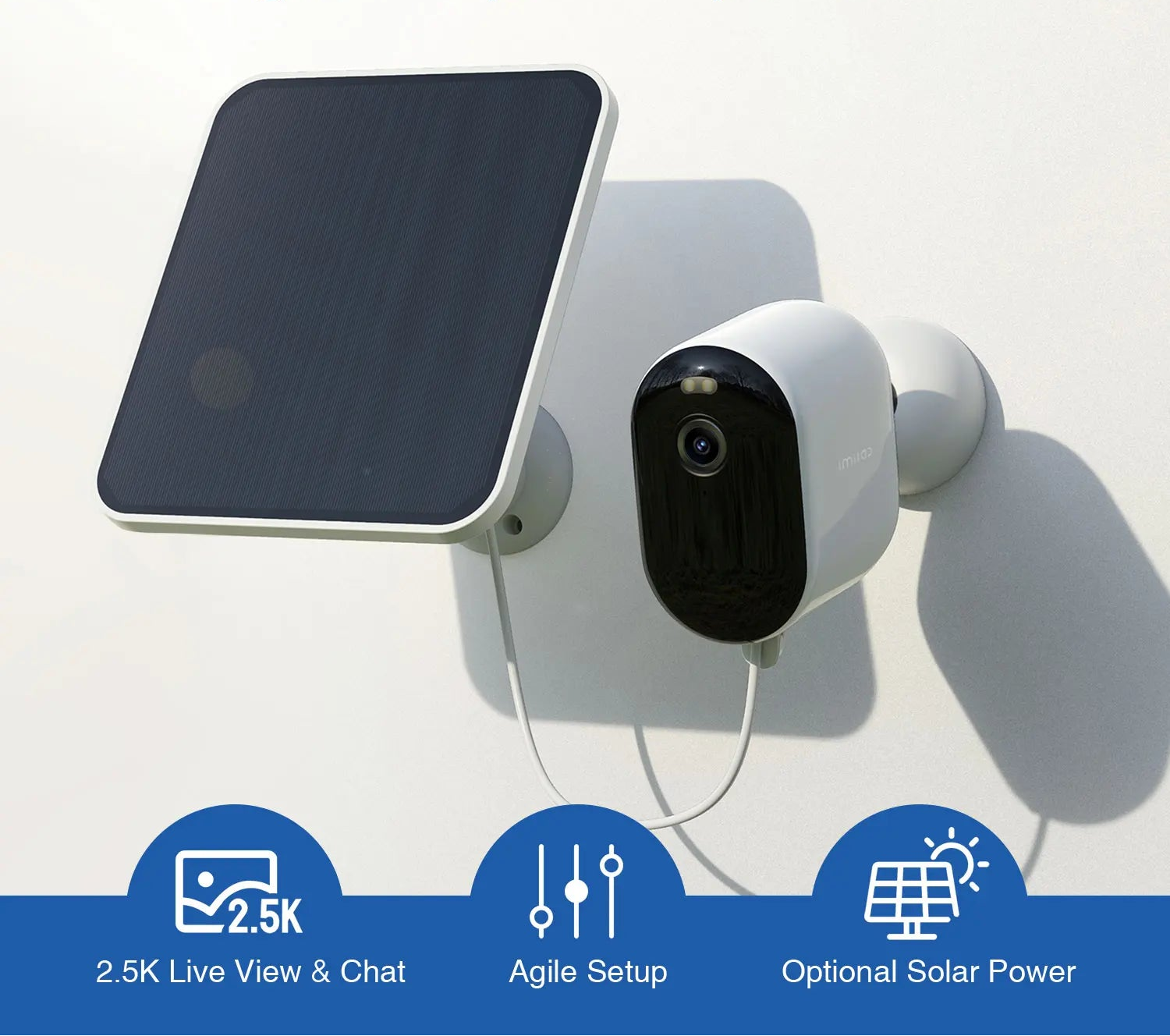 Solar WLAN Überwachungskamera 2.5K mit Akku