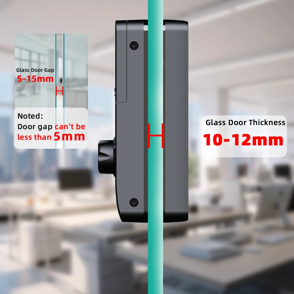 RAYKUBE G18 Smart Glastürschloss mit Tuya App