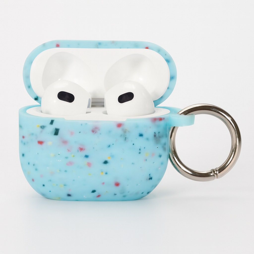 Luminous silicone case for AirPods with charm