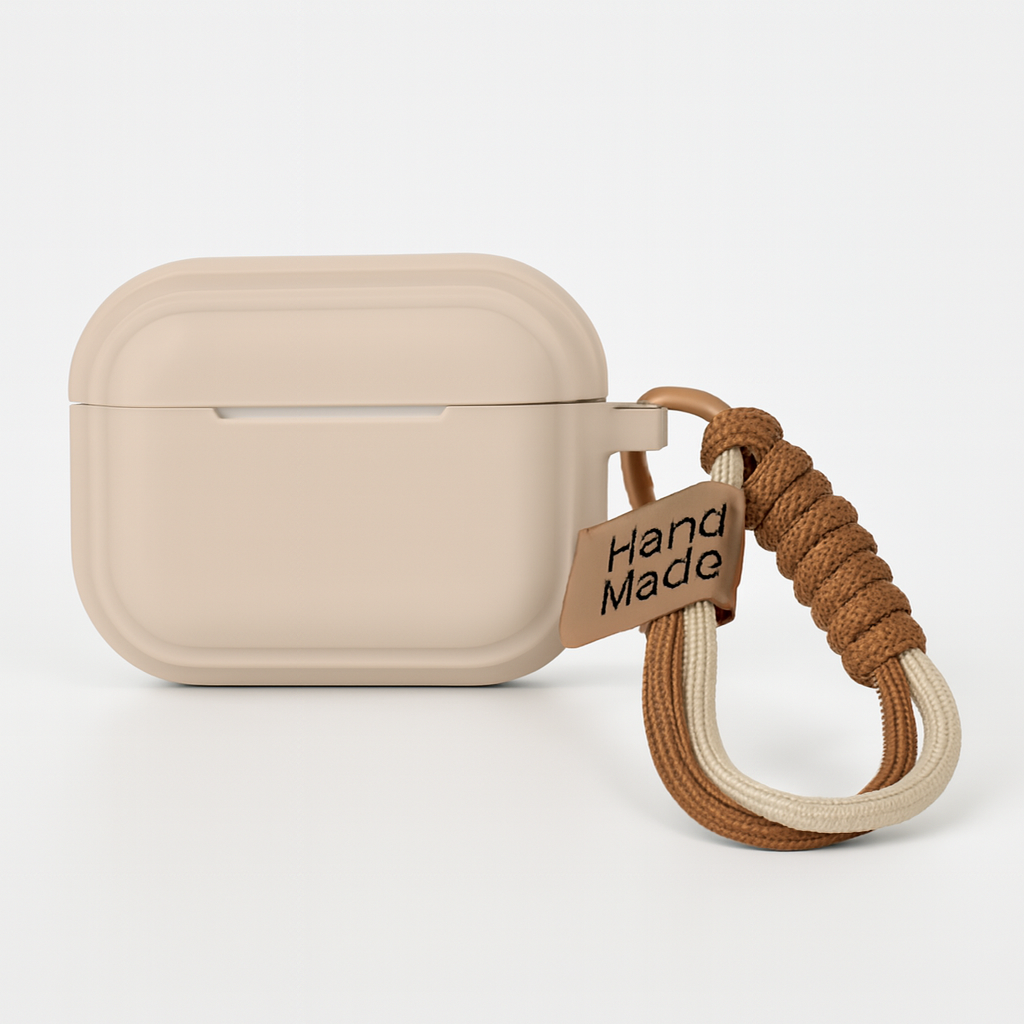 Cute silicone case for AirPods Pro 1 & 2 with strap