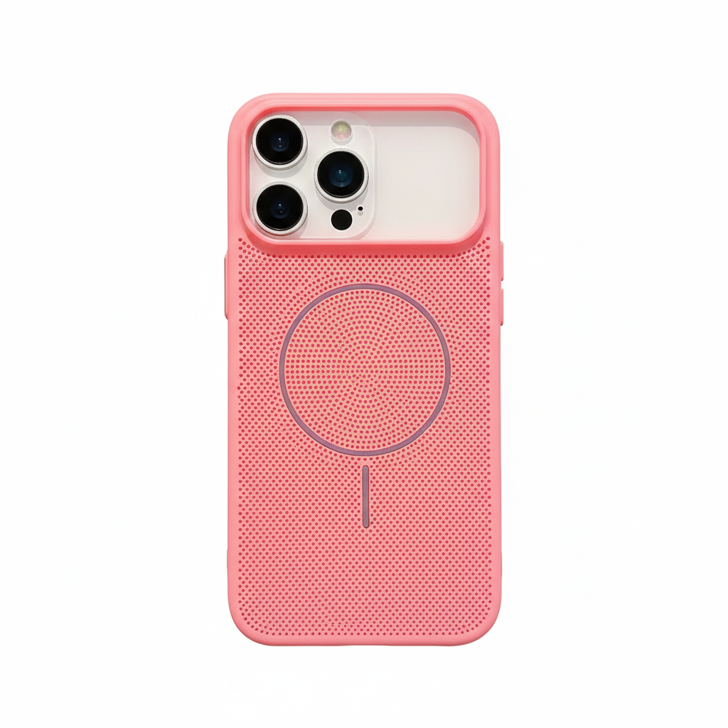 Magnetic mesh case with cooling for iPhone 17 Pro Max