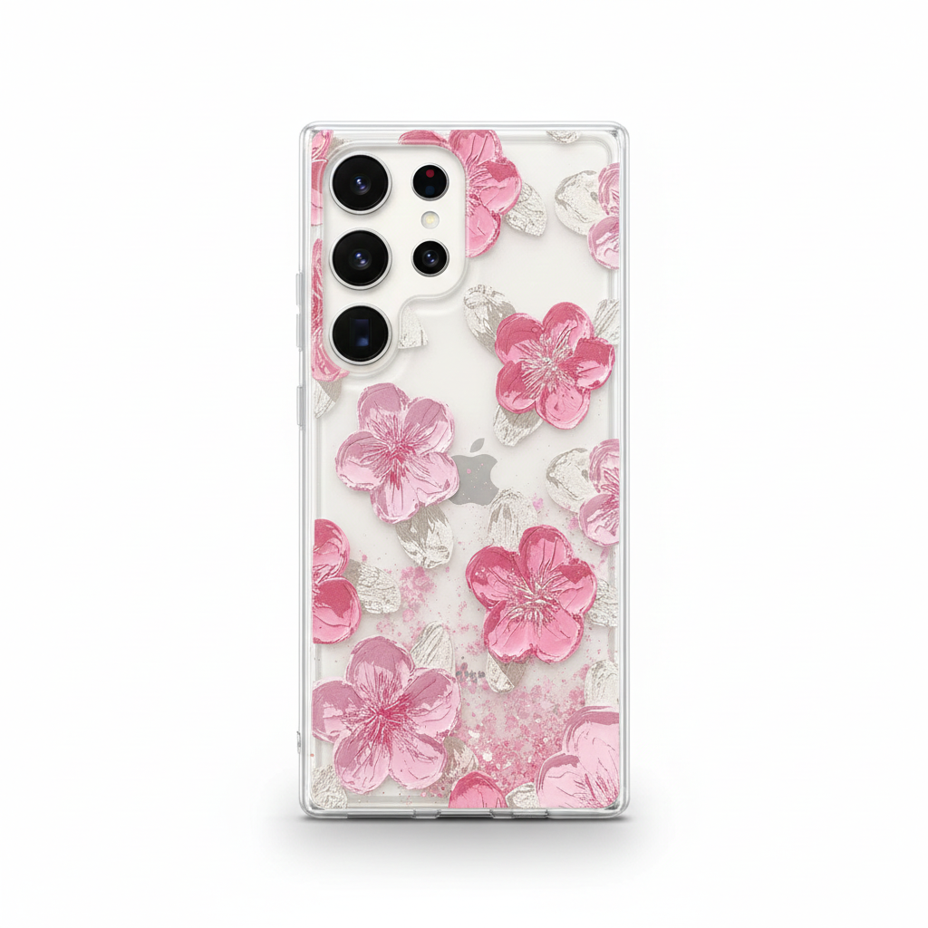 Vibrant floral case in oil painting style for Samsung
