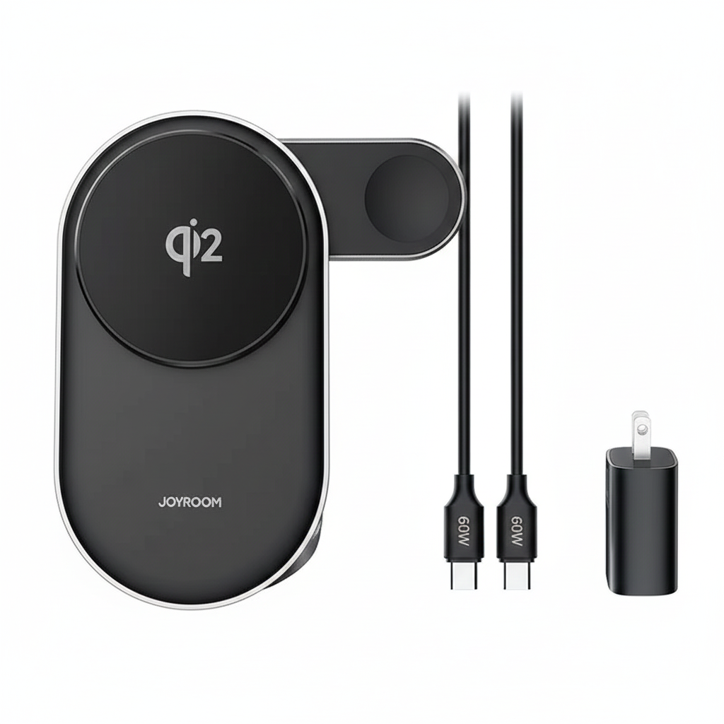 3-in-1 Wireless Qi2 Charging Station for iPhone & Watch