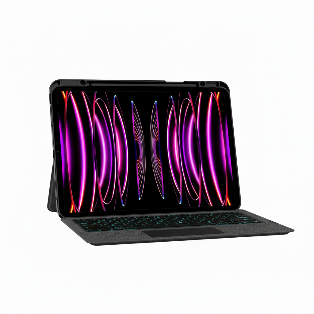 Tastatur mit Hintergrundbeleuchtung für iPad Pro & Air Hülle 11–13 Zoll