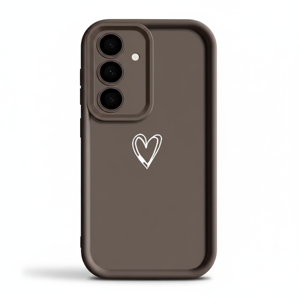 Süße Herz Silikon Hülle für Samsung Galaxy S25