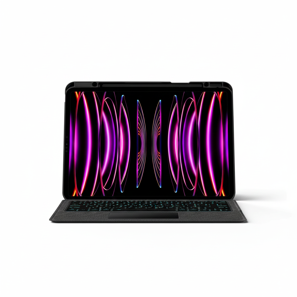 Tastatur mit Hintergrundbeleuchtung für iPad Pro & Air Hülle 11–13 Zoll