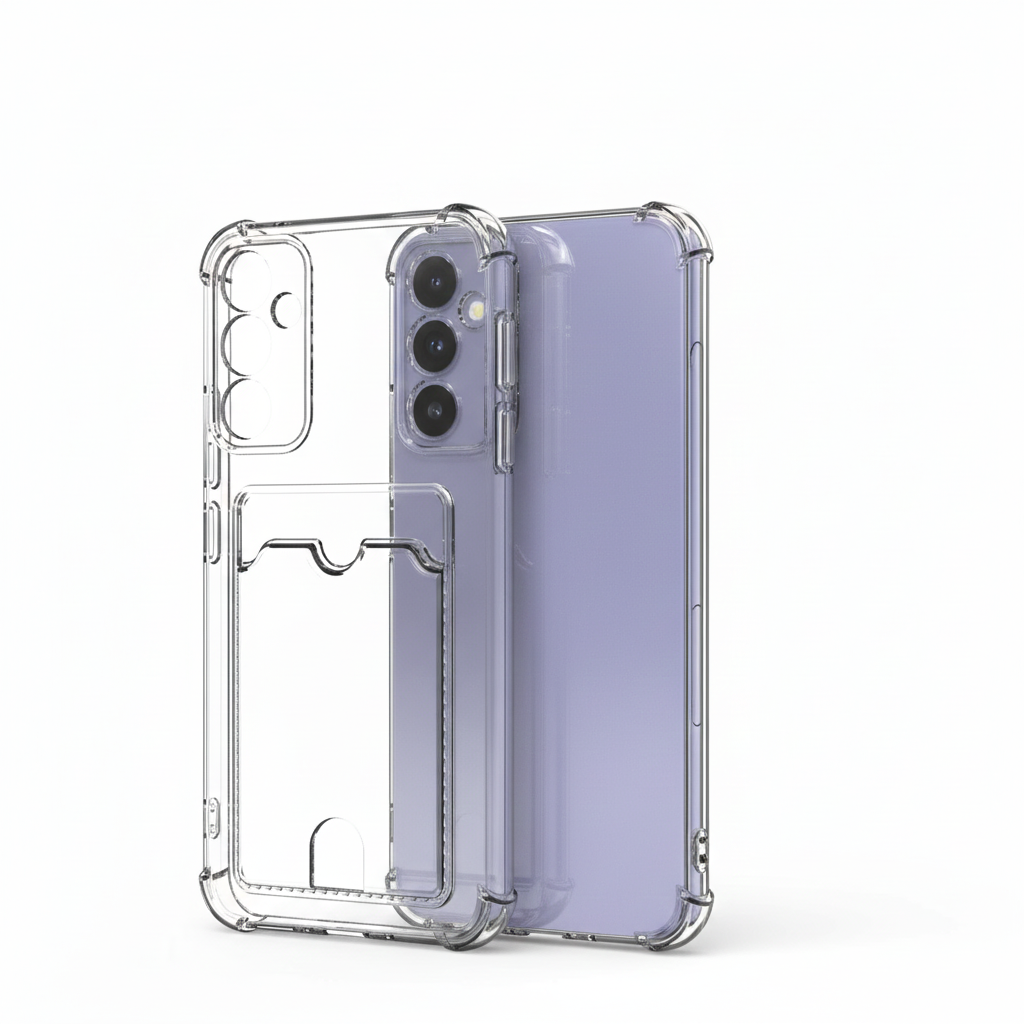 Klare TPU Hülle mit Kartenfach Samsung