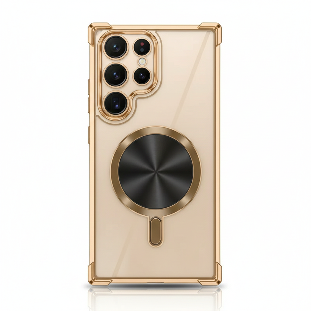 Plating Magsafe Clear Hülle für Samsung Galaxy S25