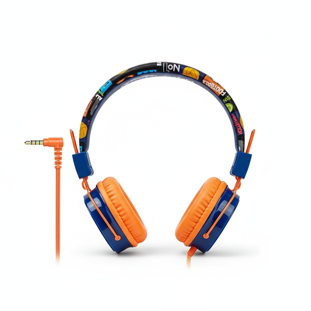 Casque audio pliable pour enfants OKCSC B2 avec micro