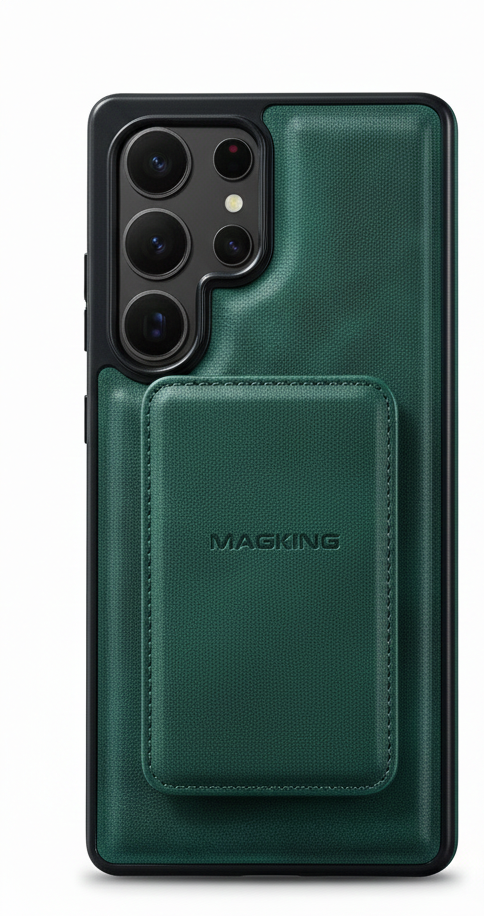 2in1 Leder Wallet Hülle für Galaxy S25 Ultra