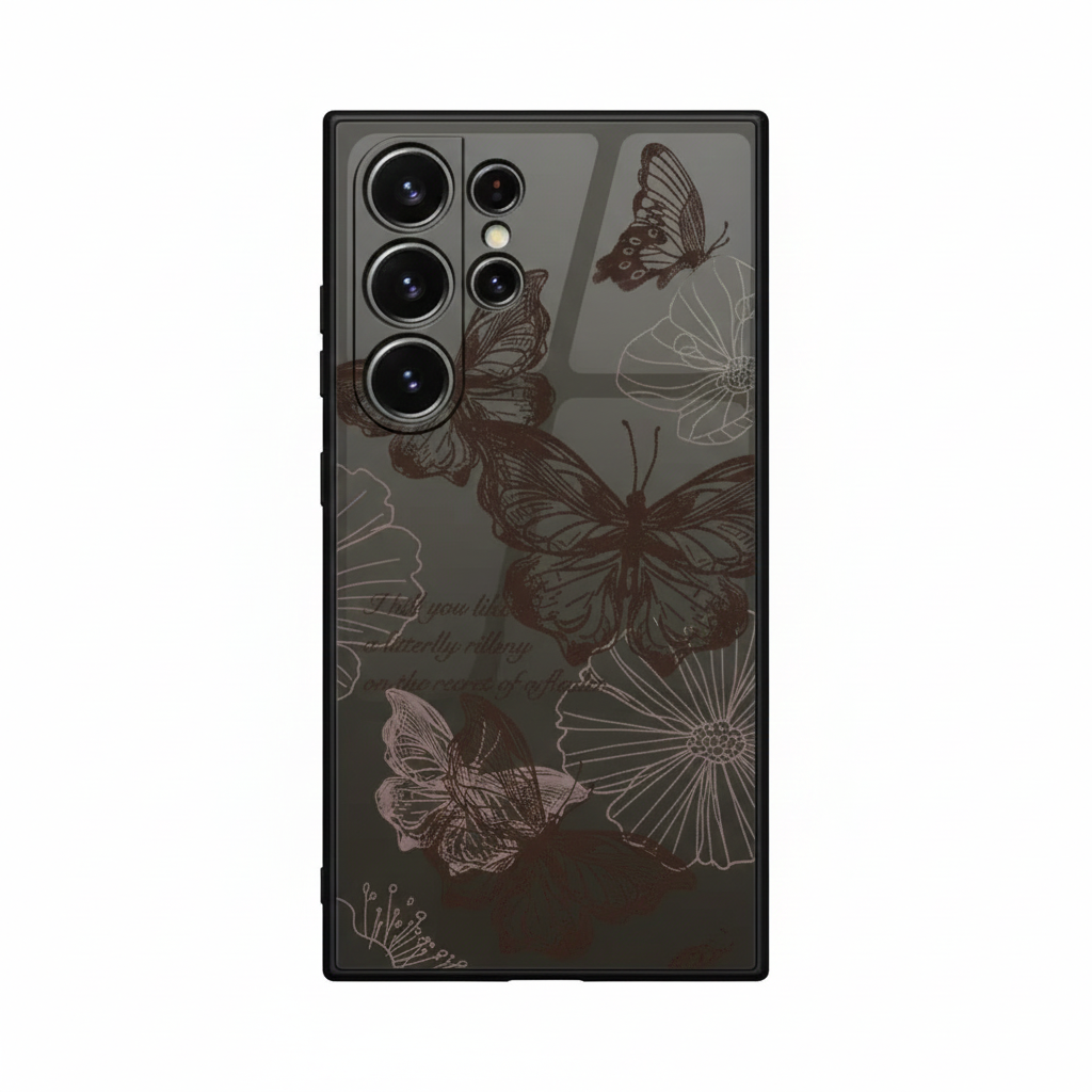 Butterfly Case Black for Samsung Galaxy