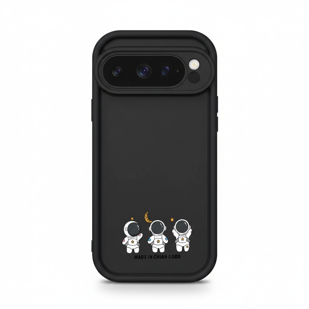 Cartoon Silikonhülle für Google Pixel 9 Pro, Stoßfest