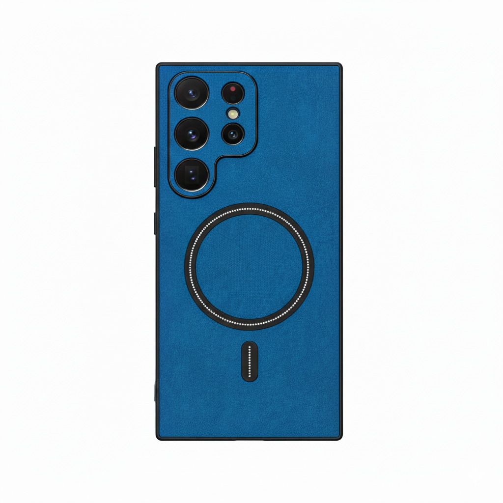 Vintage PU Lederhülle mit MagSafe