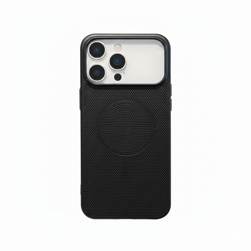 Magnetic mesh case with cooling for iPhone 17 Pro Max