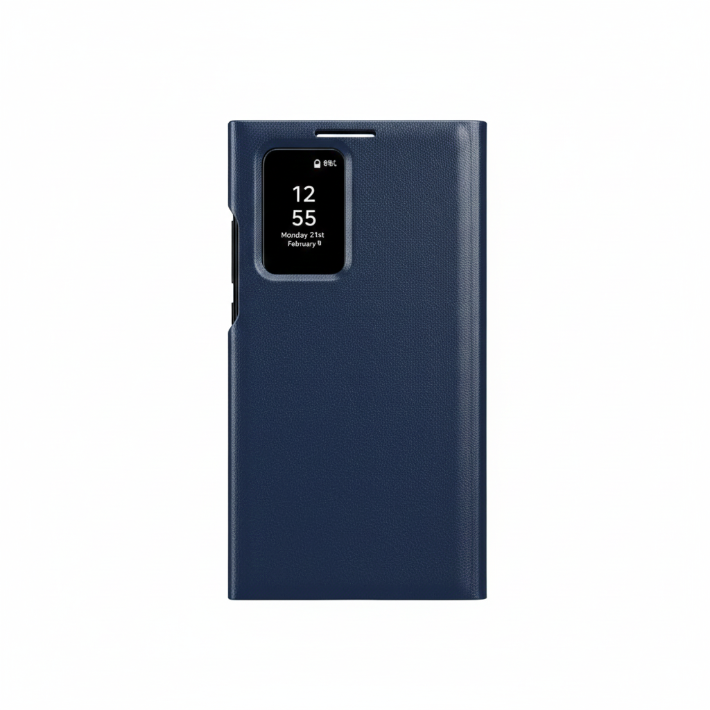 Minimalistische Leder Kartenhalter Hülle Samsung