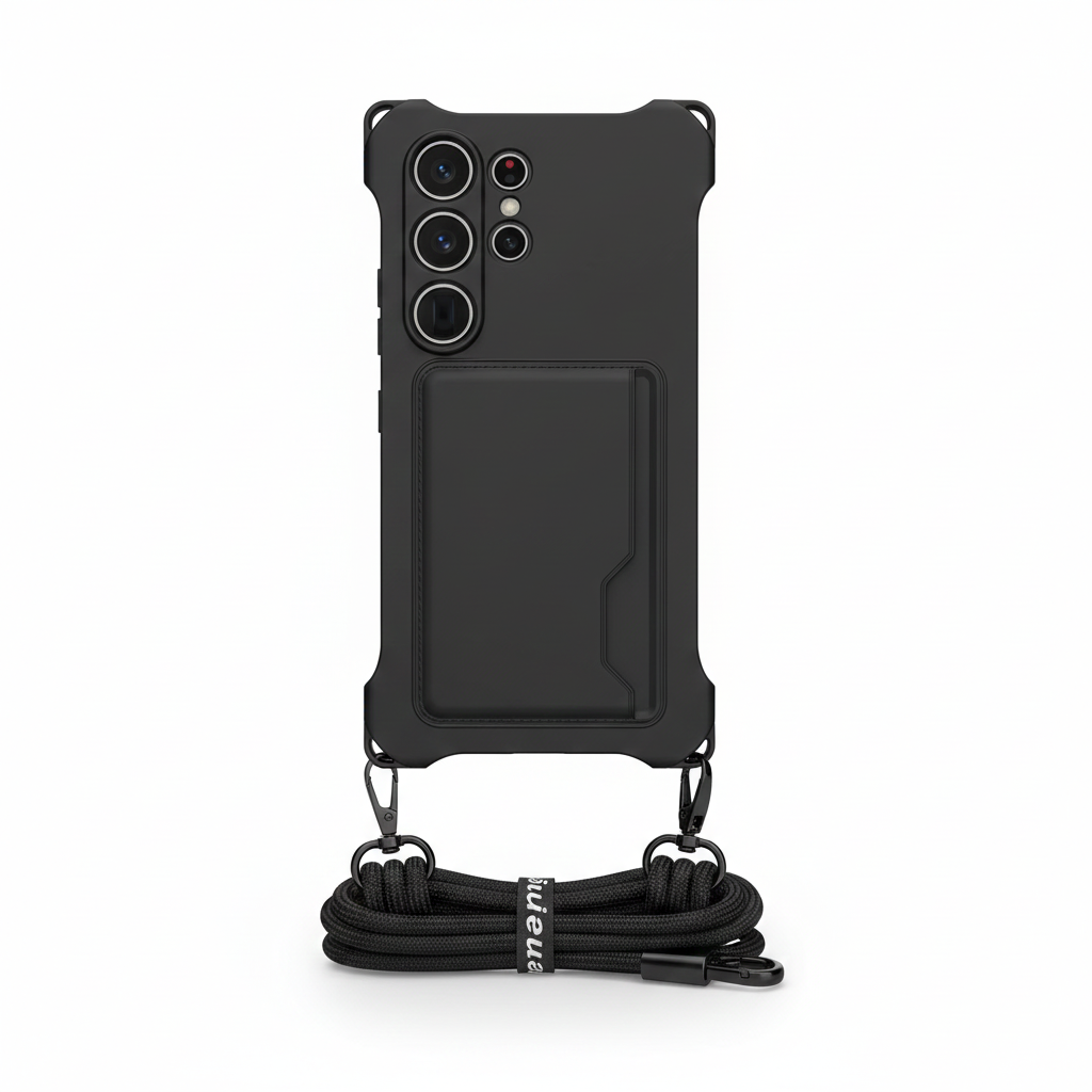 Luxury Crossbody Card Case for Samsung Galaxy S25–S22