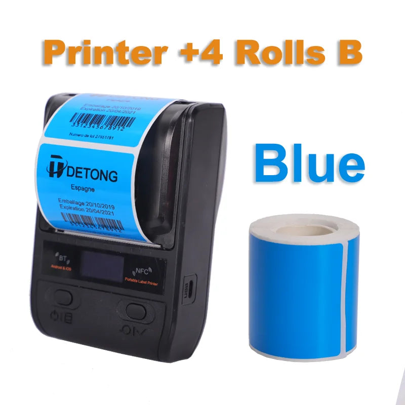Detonger DP23S Bluetooth Barcode QR Code Etikettendrucker