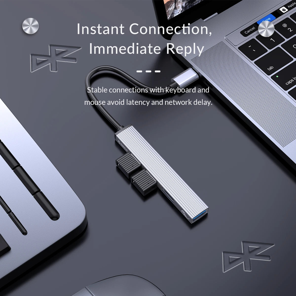 Aluminium USB-C HUB 4-Port