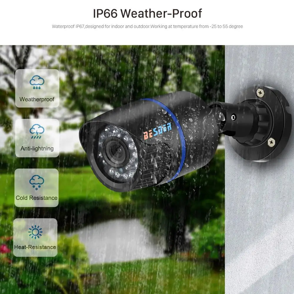 4K 8MP Outdoor IP Kamera mit Nachtsicht