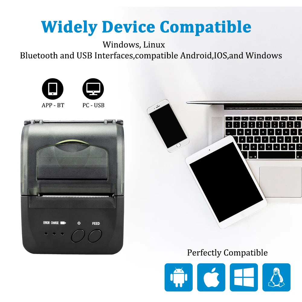 Netum NT-1809DD 58mm Bluetooth POS Thermodrucker