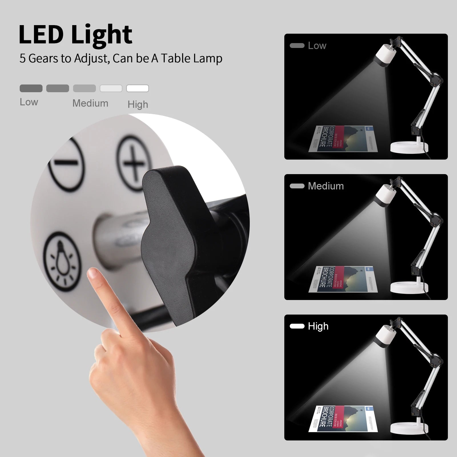 2-in-1 Dokumentenscanner mit Webcam und LED Licht A3