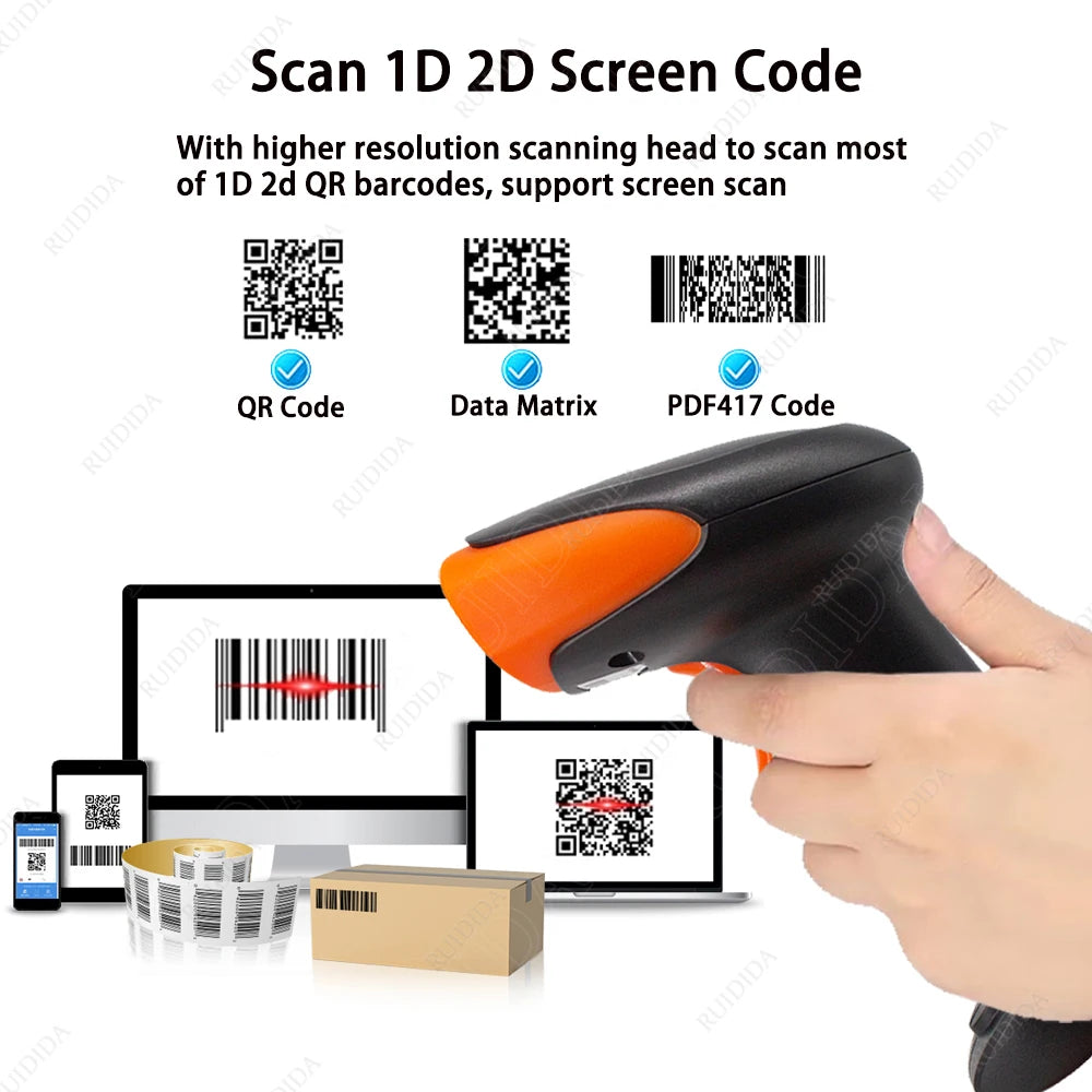 Wired 1D/2D barcode scanner USB