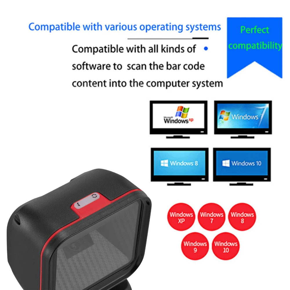 2D QR Barcode Scanner mit Auto-Sensor für Kasse