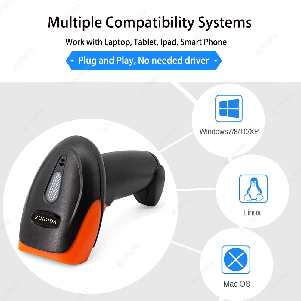 Wired 1D/2D barcode scanner USB