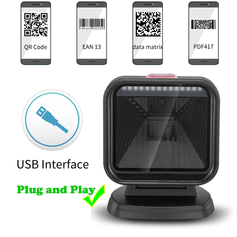 2D QR Barcode Scanner mit Auto-Sensor für Kasse
