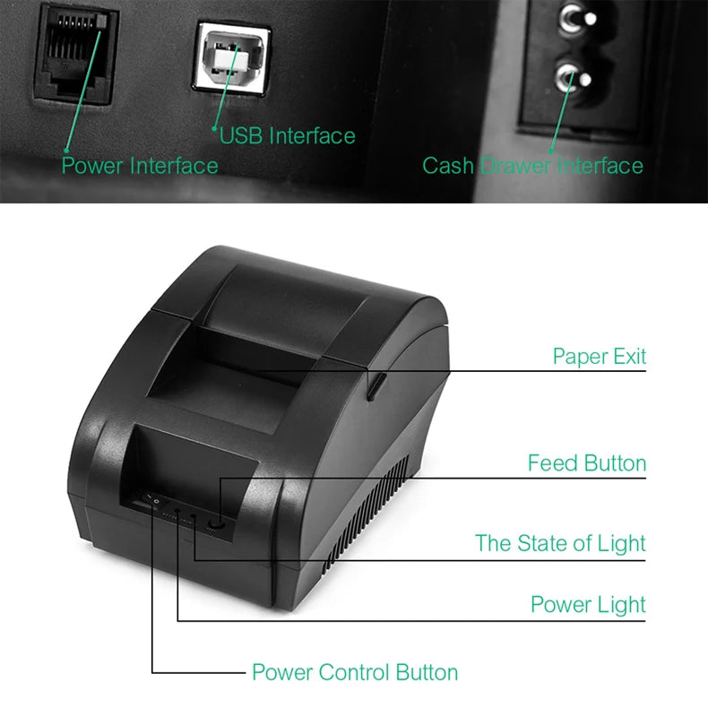 Netum NT-1809DD 58mm Bluetooth POS Thermodrucker