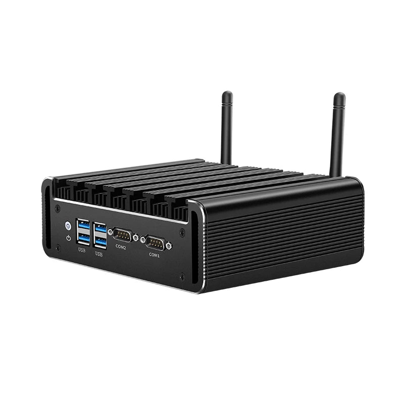 Lüfterloser Mini PC Intel i3 i5 i7 Dual LAN RS232