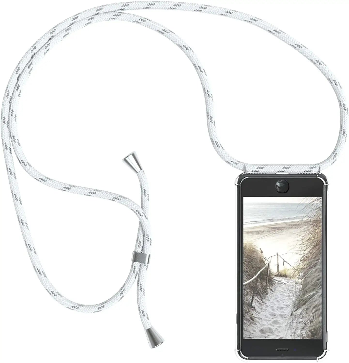 Klare Crossbody Lanyard Hülle mit Umhängeband