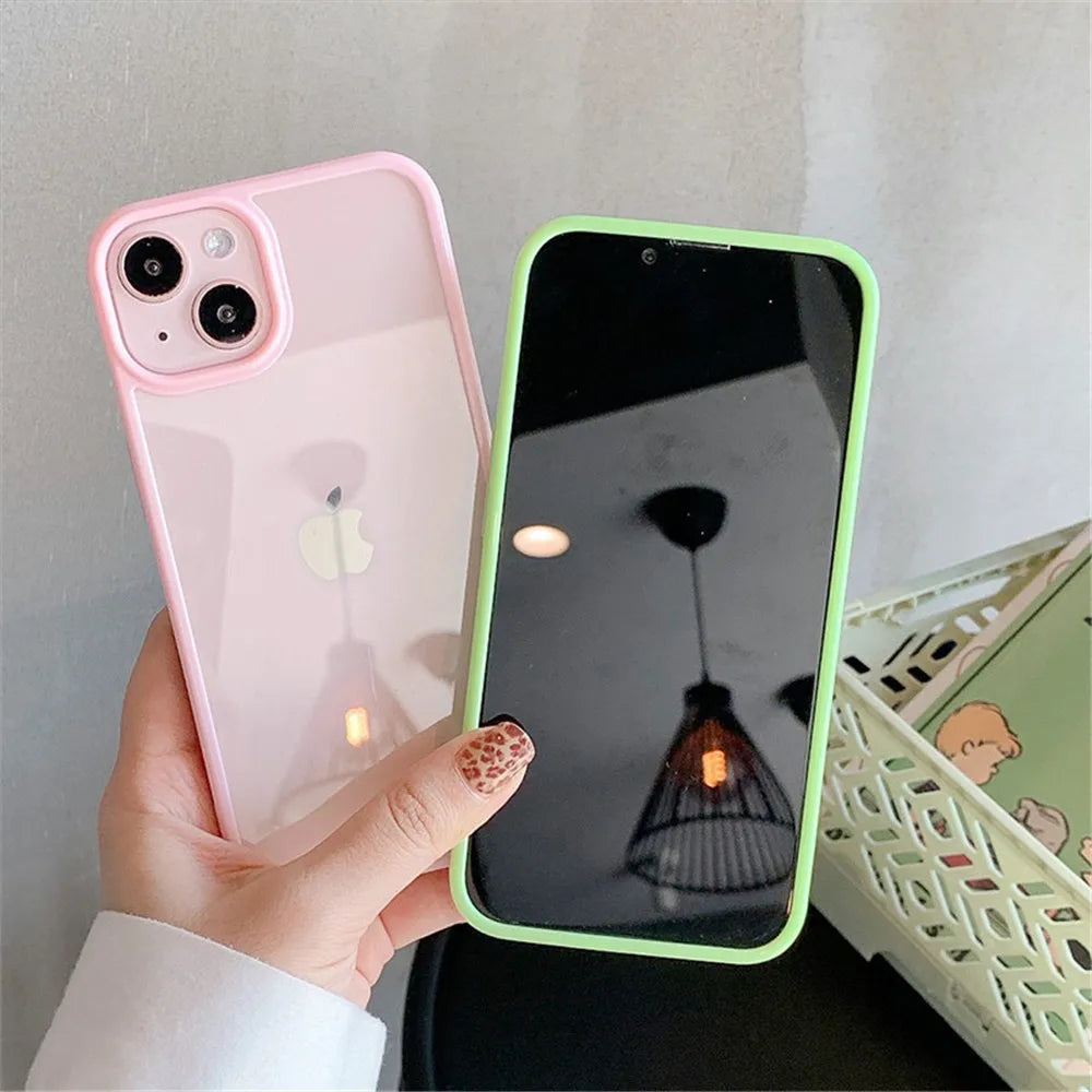 Coque antichoc en silicone Candy pour iPhone