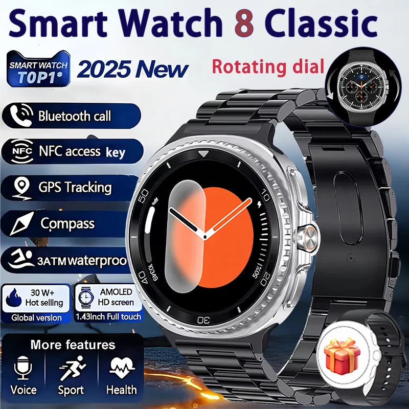 Elegant Watch 8 Smartwatch 1.43" AMOLED GPS NFC 2025