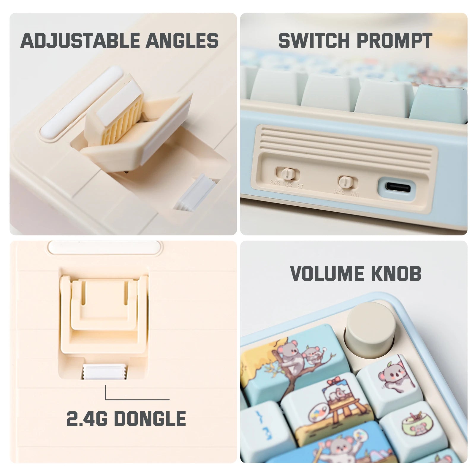 CIDOO NEBULA 65% Mechanische Tastatur