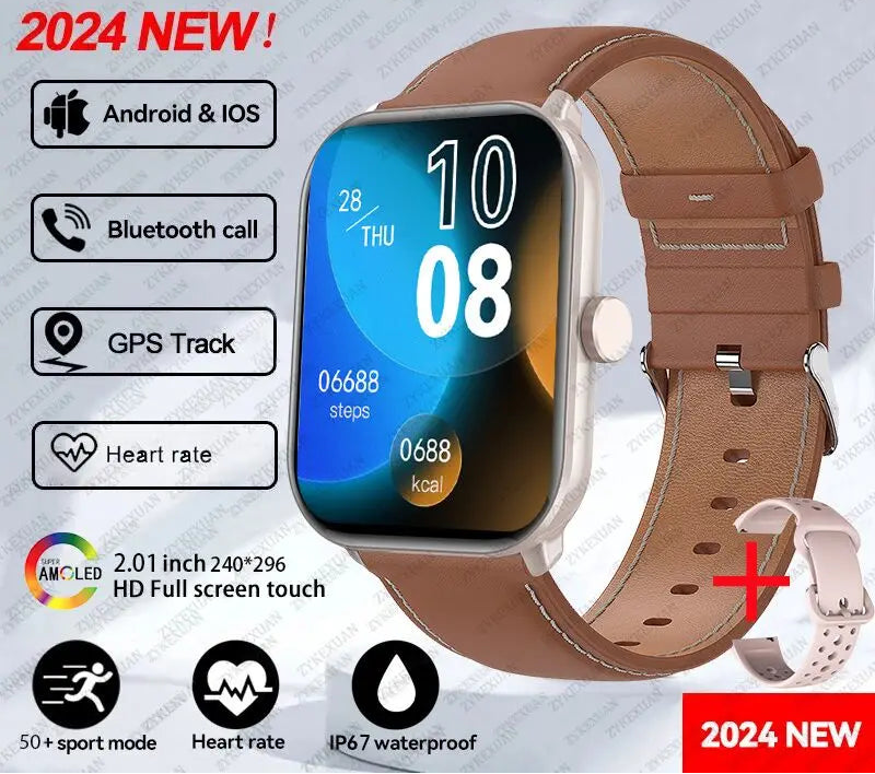 Moderne Sport-Smartwatch mit AMOLED und GPS 2025