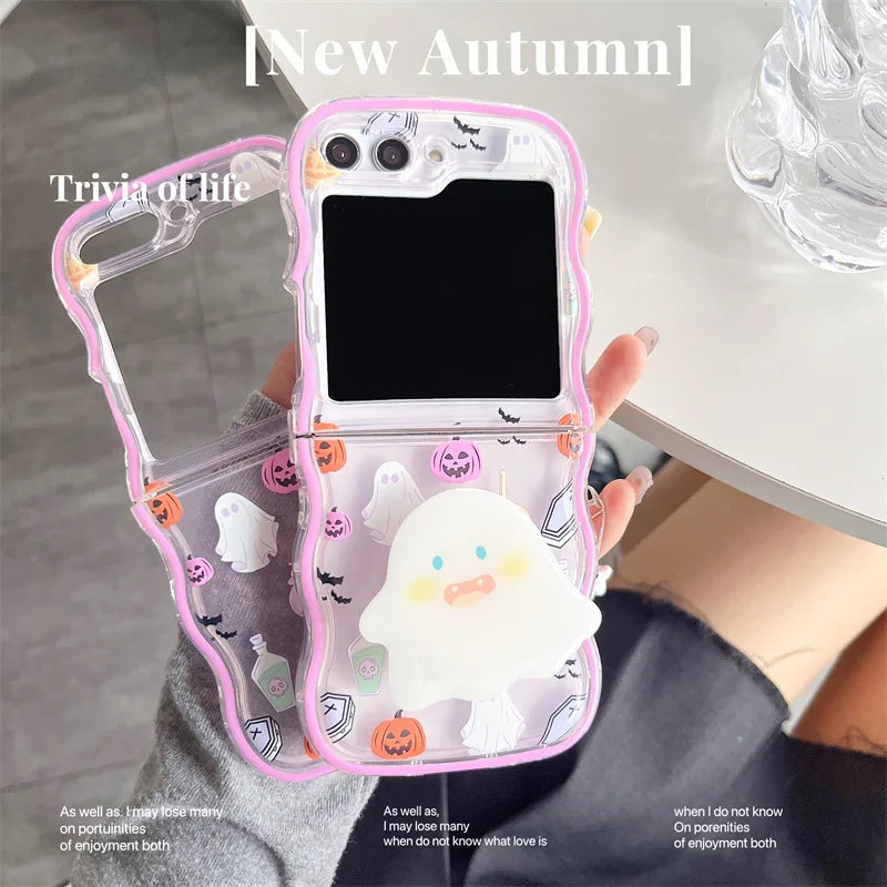 Halloween Ghost Phone Case for Galaxy Z Flip 7 6 5