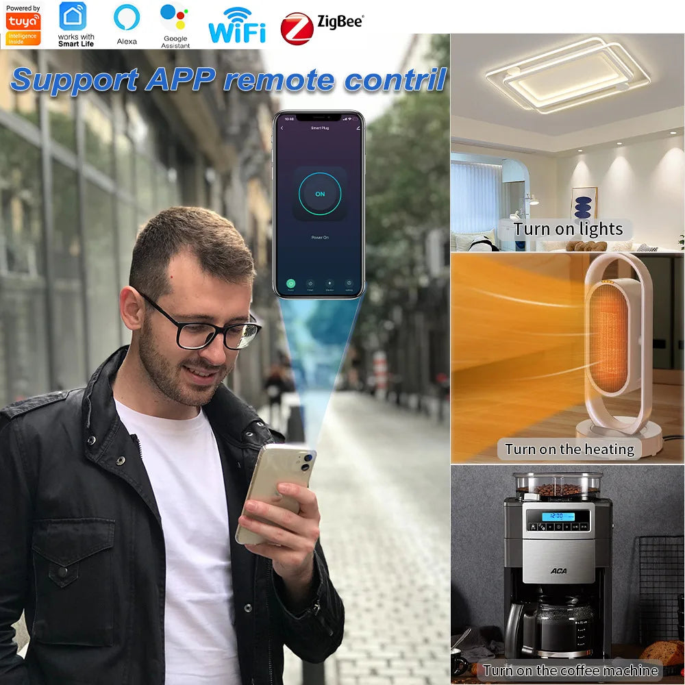 20A Smart Plug EU mit 2 Steckdosen & App Steuerung