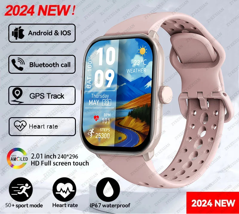 Moderne Sport-Smartwatch mit AMOLED und GPS 2025