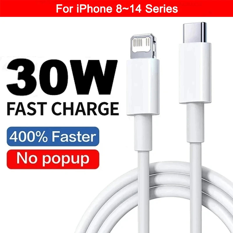 PD 30W USB-C Schnellladekabel für iPhone