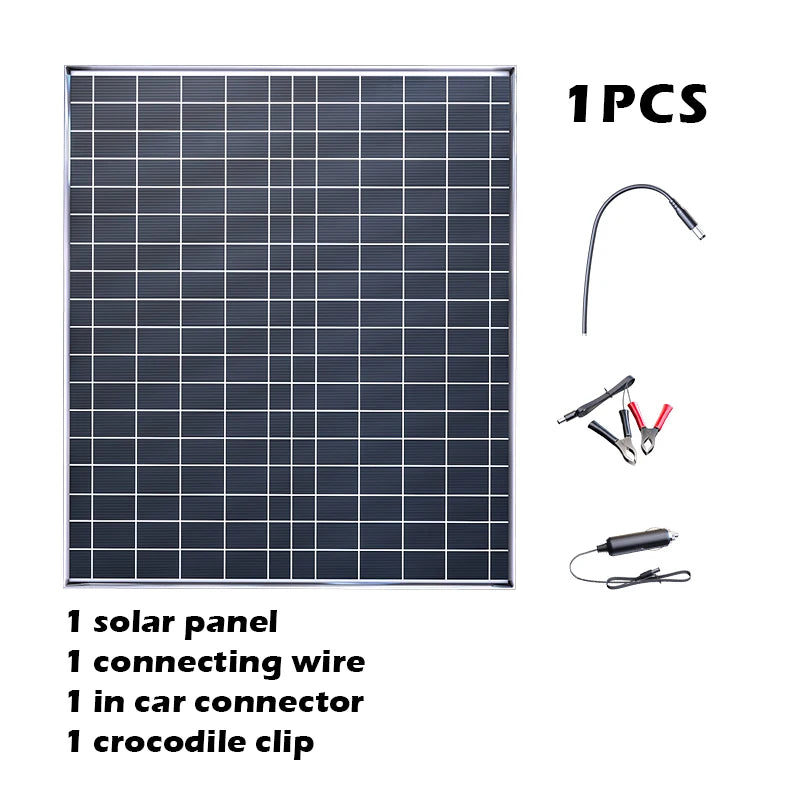 500W Solar Powerbank Kit mit 12V/18V Panel