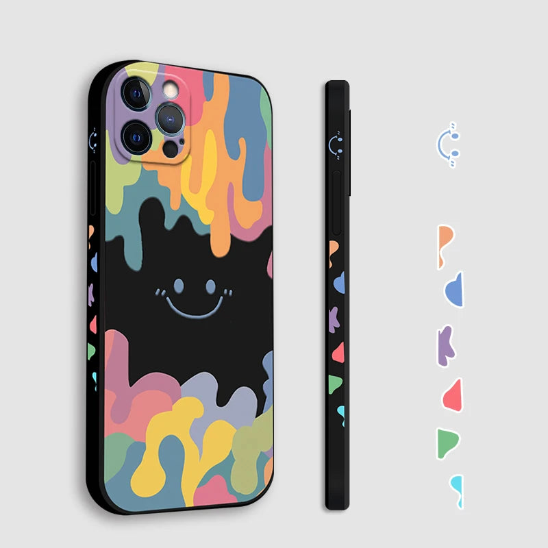 Cartoon Blumenhülle für Galaxy S & A-Serie