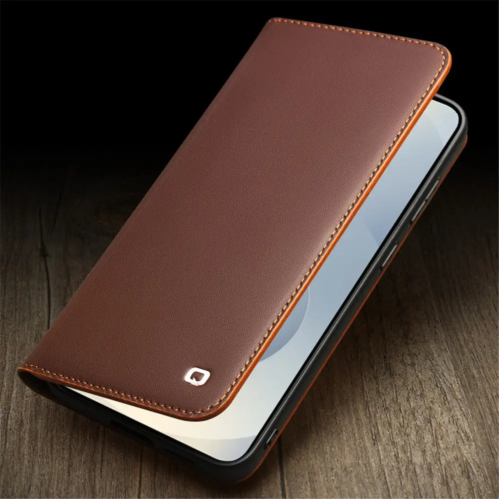 Premium Lederhülle für Samsung Galaxy S25 Edge Business