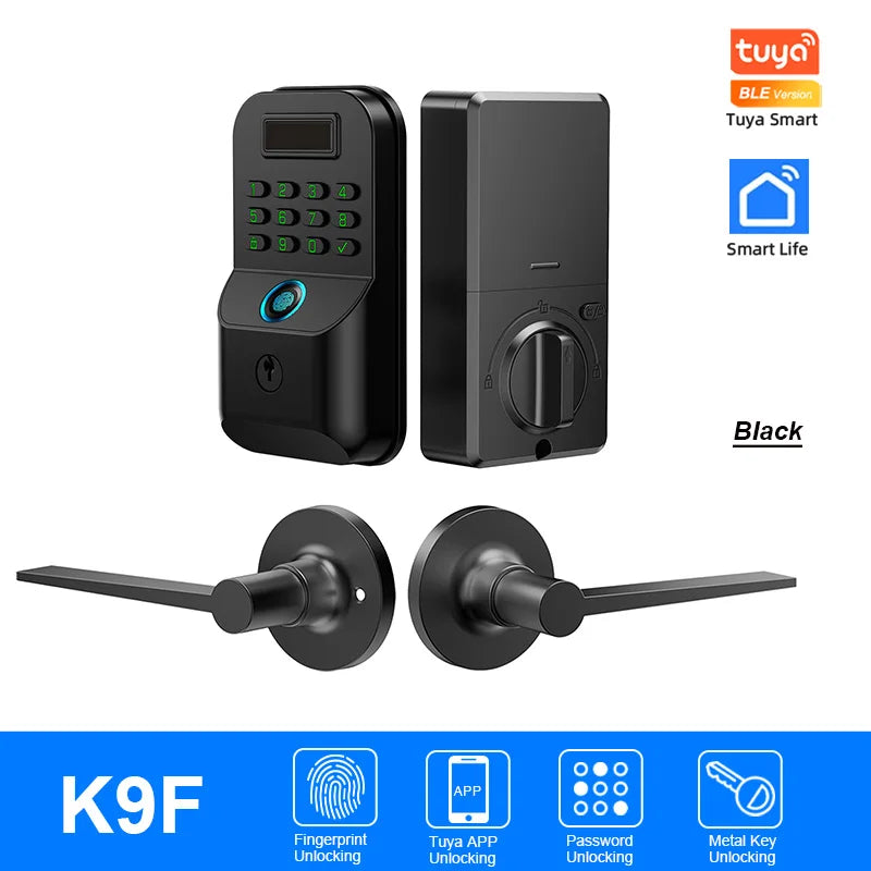 CDOK K9 Smart Türschloss mit Fingerabdruck & App