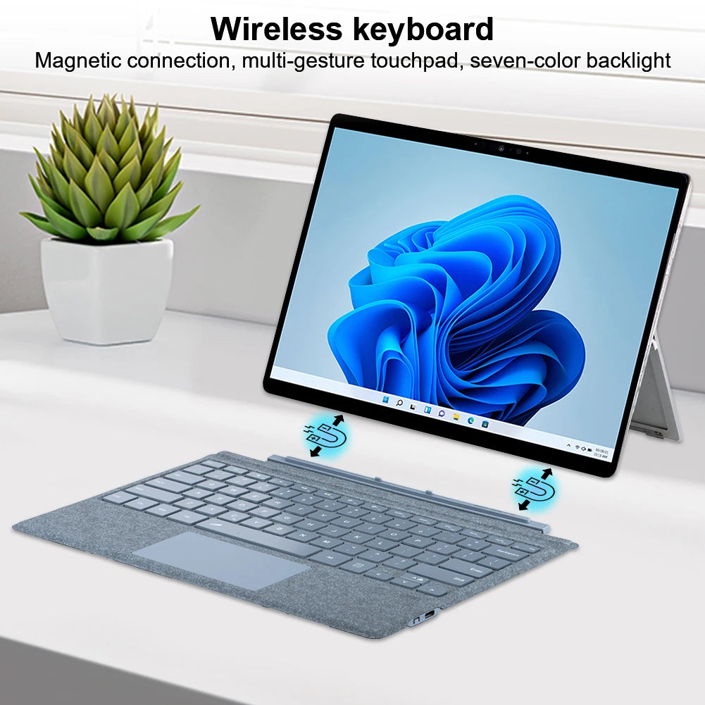 Bluetooth Tastatur mit Trackpad für Surface Pro
