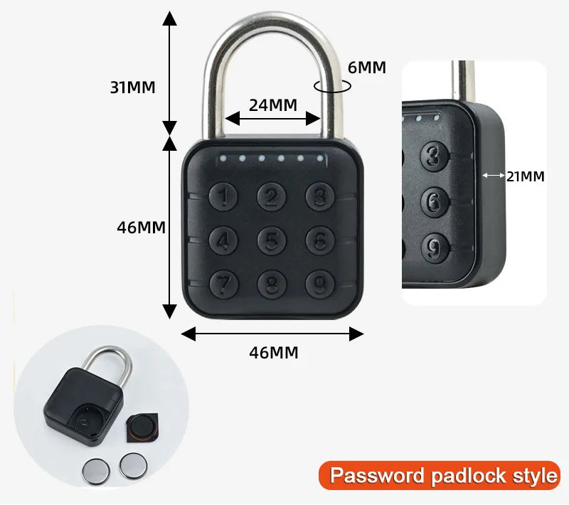 Tuya Fingerprint Vorhängeschloss IP67 Keyless Smart