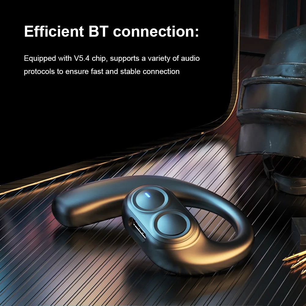 Bluetooth 5.4 Ein-Ohr Sport Headset